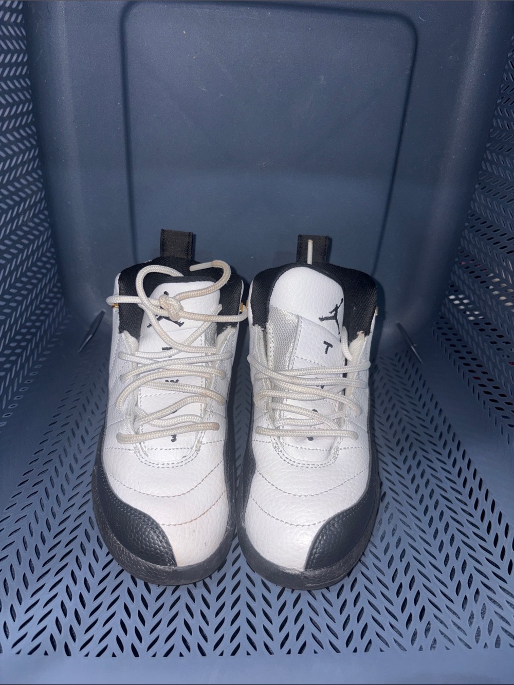 Jordan Kids White and Black High-Top Sneakers